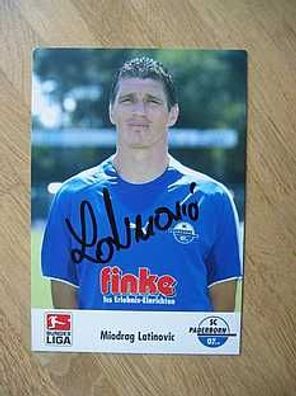 SC Paderborn 07 Saison 05/06 Miodrag Latinovic Autogram