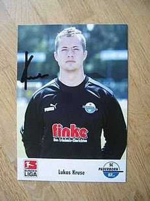 SC Paderborn 07 Saison 05/06 Lukas Kruse Autogramm