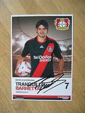 Bayer Leverkusen Saison 10/11 Tranquillo Barnetta Autog