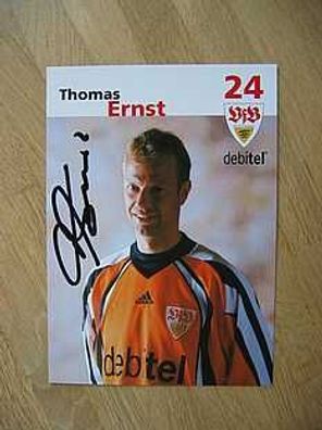 VfB Stuttgart Saison 01/02 Thomas Ernst Autogramm