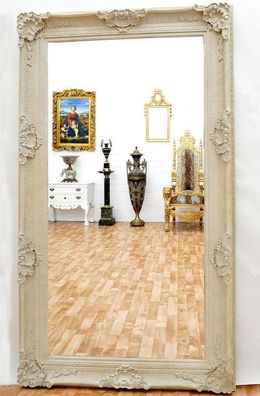 VINTAGE DESIGN METALL SPIEGEL ca.204x130cm EISEN STANDSPIEGEL ANTIK-braun MIRROR
