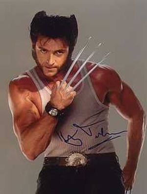 Original Autogramm HUGH Jackman X-Men (COA)