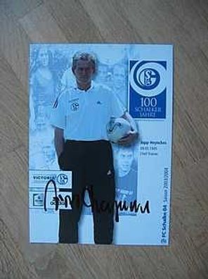 FC Schalke 04 Saison 03/04 Jupp Heynckes - handsigniertes Autogramm!!!