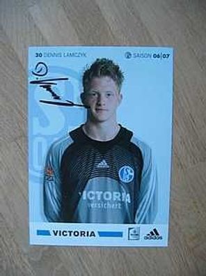FC Schalke 04 Saison 06/07 Dennis Lamczyk Autogramm