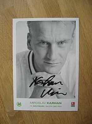 VfL Wolfsburg Saison 02/03 Miroslav Karhan Autogramm