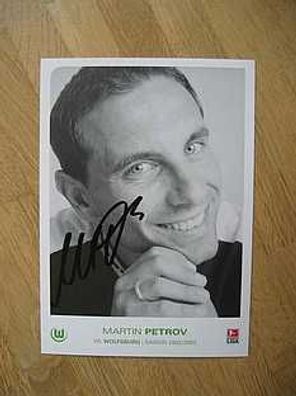 VfL Wolfsburg Saison 02/03 Martin Petrov Autogramm