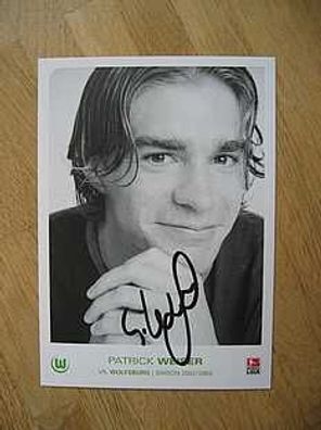 VfL Wolfsburg Saison 02/03 Patrick Weiser Autogramm