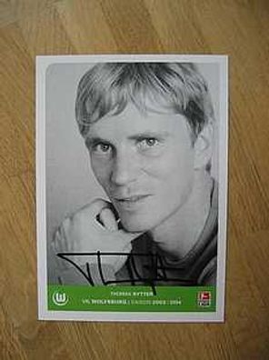 VfL Wolfsburg Saison 03/04 Thomas Rytter Autogramm