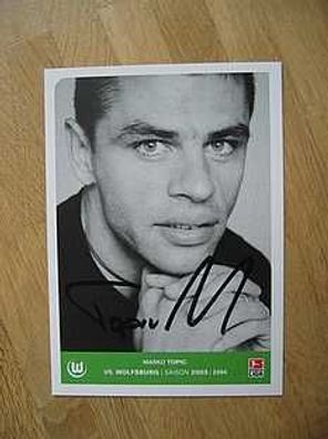 VfL Wolfsburg Saison 03/04 Marko Topic Autogramm