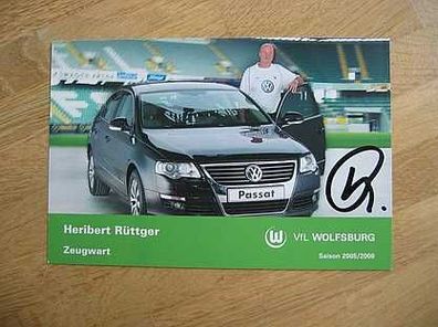 VfL Wolfsburg Saison 05/06 Heribert Rüttger Autogramm
