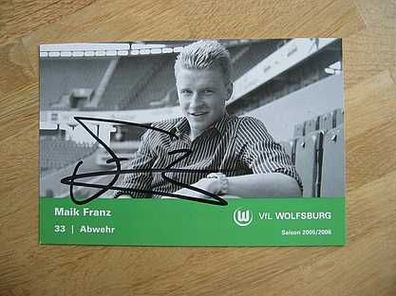 VfL Wolfsburg Saison 05/06 Maik Franz Autogramm