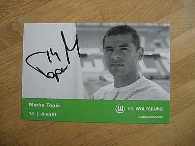 VfL Wolfsburg Saison 05/06 Marko Topic Autogramm