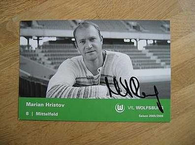 VfL Wolfsburg Saison 05/06 Marian Hristov Autogramm