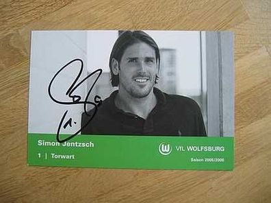 VfL Wolfsburg Saison 05/06 Simon Jentzsch Autogramm