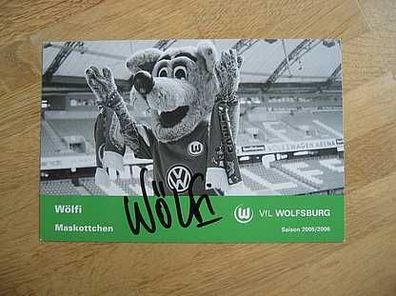 VfL Wolfsburg Saison 05/06 Wölfi Autogramm