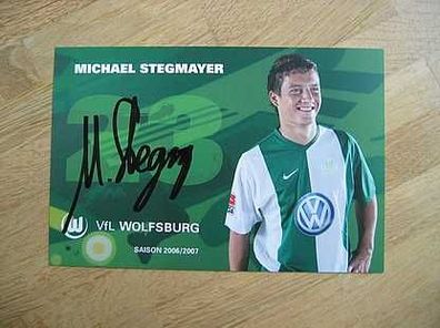 VfL Wolfsburg Saison 06/07 Michael Stegmayer Autogramm
