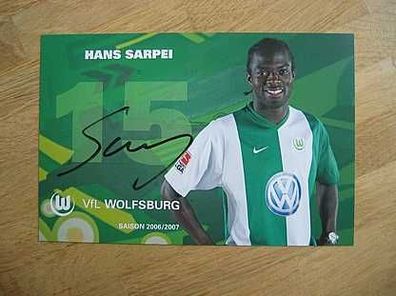 VfL Wolfsburg Saison 06/07 Hans Sarpei Autogramm