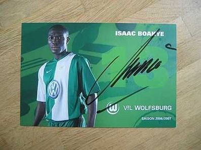 VfL Wolfsburg Saison 06/07 Isaac Boakye Autogramm