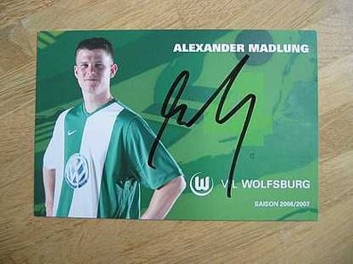 VfL Wolfsburg Saison 06/07 Alexander Madlung Autogramm