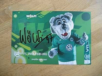 VfL Wolfsburg Saison 06/07 Wölfi Autogramm