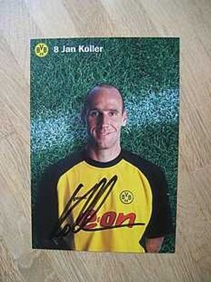 Borussia Dortmund Saison 01/02 Jan Koller Autogramm