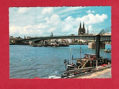 Orig. Ak Köln - Dom und Rhein