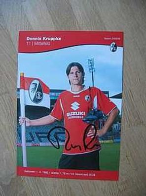 SC Freiburg Saison 05/06 Dennis Kruppke Autogramm