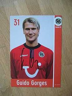Hannover 96 Saison 02/03 Guido Gorges Autogramm