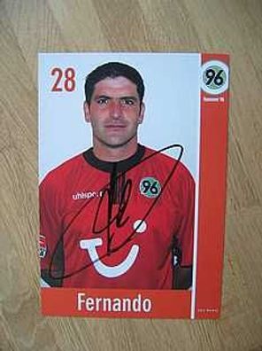 Hannover 96 Saison 02/03 Fernando Autogramm