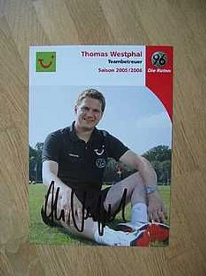 Hannover 96 Saison 05/06 Thomas Westphal Autogramm