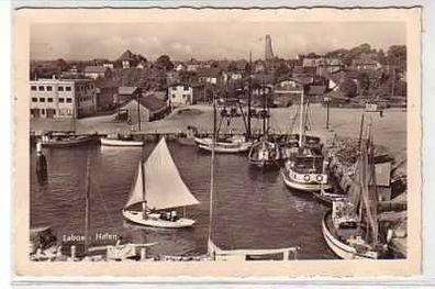 40403 Ak Laboe Hafen mit Schiffen 1947