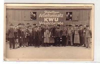 38799 Foto Arbeitseinsatz KWU Verkehrsbetriebe um 1950