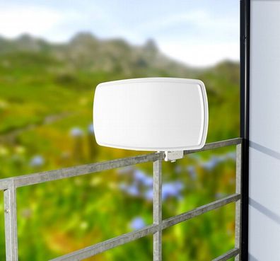 esoSAT Satelliten-Flachantenne FA-320. HD mit digitalem Twin-LNB SAT Parabolantenne