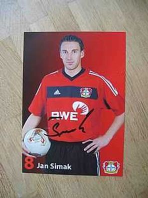 Bayer Leverkusen Saison 02/03 Jan Simak Autogramm