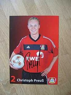 Bayer Leverkusen Saison 02/03 Christoph Preuß Autogramm