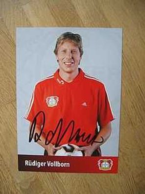 Bayer Leverkusen Saison 05/06 Rüdiger Vollborn Autogram