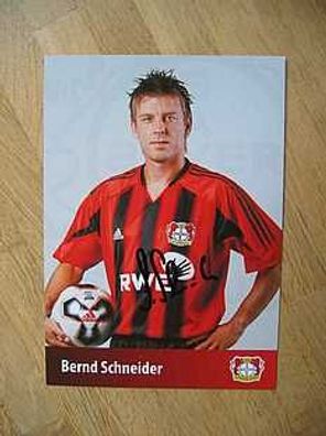 Bayer Leverkusen Saison 05/06 Bernd Schneider Autogramm