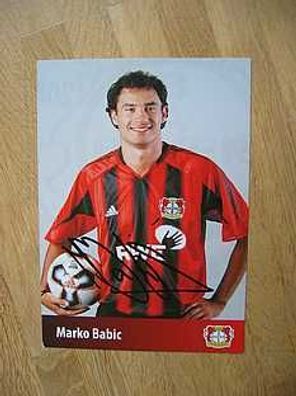 Bayer Leverkusen Saison 05/06 Marko Babic Autogramm