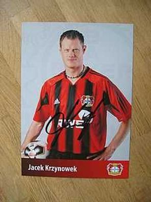 Bayer Leverkusen Saison 05/06 Jacek Krzynowek Autogramm