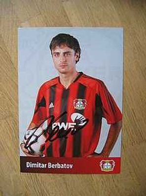 Bayer Leverkusen Saison 05/06 Dimitar Berbatov Autogram