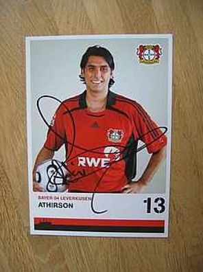 Bayer Leverkusen Saison 06/07 Athirson Autogramm