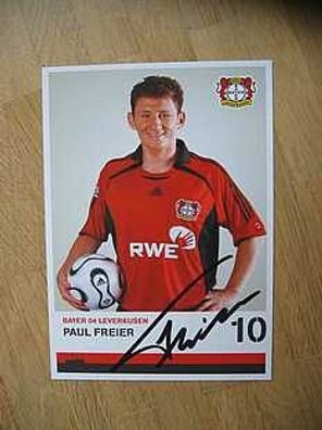Bayer Leverkusen Saison 06/07 Paul Freier Autogramm