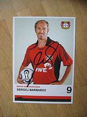 Bayer Leverkusen Saison 06/07 Sergej Barbarez Autogramm
