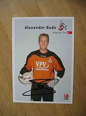 1. FC Köln Saison 02/03 Alexander Bade Autogramm