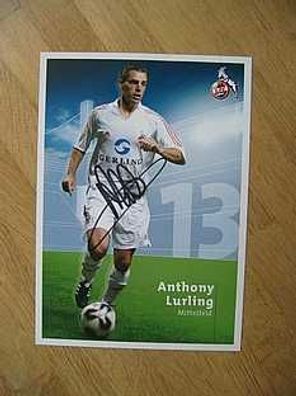 1. FC Köln Saison 05/06 Anthony Lurling Autogramm