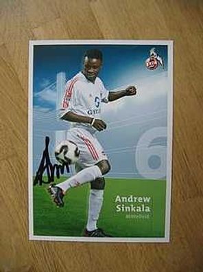 1. FC Köln Saison 05/06 Andrew Sinkala Autogramm