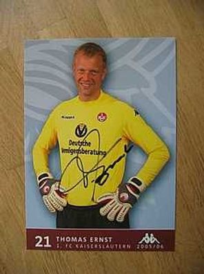 1. FC Kaiserslautern Saison 05/06 Thomas Ernst Autogram