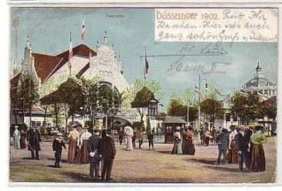 14110 Ak Düsseldorfer Ausstellung Festhalle 1902