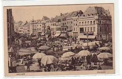 40460 Feldpost Ak Aachen Marktplatz 1914