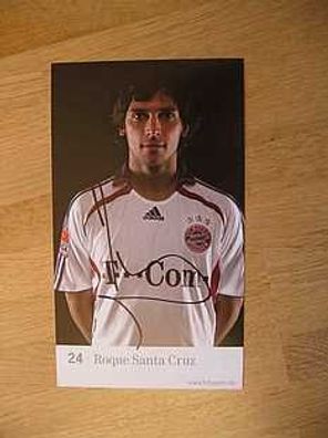 FC Bayern München Saison 06/07 Roque Santa Cruz - handsigniertes Autogramm!!!